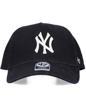47 HAT New York Yankees Denim Baseball Cap - Black
