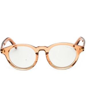 Tom Ford Round-Frame Sunglasses - Natural