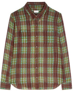 Dries Van Noten Loose Lurex Shirt - Green