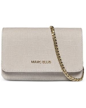 Marc Ellis Everly Rf Lizard-Effect Clutch Bag - Natural