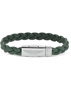 Aston Martin Watches Braided Leather Bracelet - Green