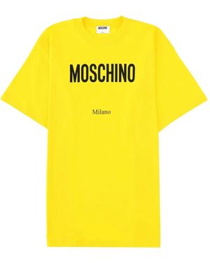 Moschino Logo-Print T-Shirt - Yellow