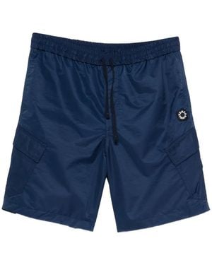 KENZO Logo-Patch Shorts - Blue