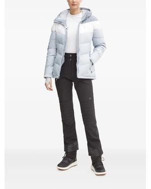 Columbia Kapuzen-Skijacke Mit Chevron-Steppung - Weiß