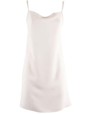 P.A.R.O.S.H. Mini Dress With Delicate Bow Detail - White
