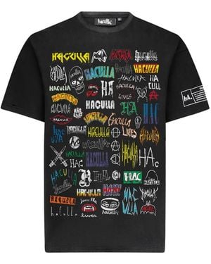 Haculla Camiseta Con Logo Estampado - Negro