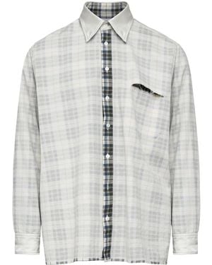 MM6 by Maison Martin Margiela Inside-Out Effect Shirt - Grau