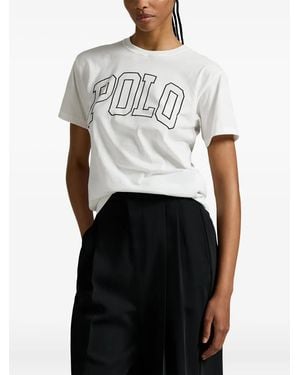 Polo Ralph Lauren Logo-Graphic T-Shirt - White