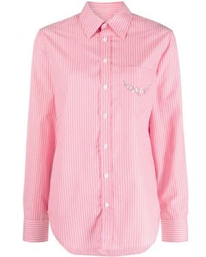 Zadig & Voltaire Taskiz Logo-Embellished Cotton Shirt - Pink