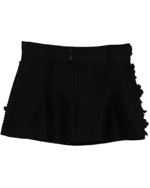 JNBY Floral-Appliqu Culottes - Black