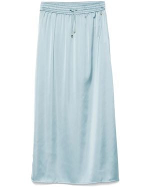Herno Satin Maxi Skirt - Blue