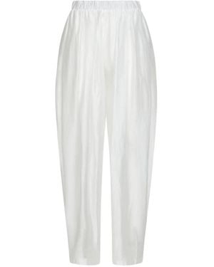 DARKPARK Sheer Balloon-Leg Trousers - White