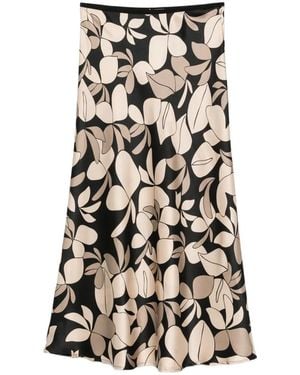 Siyu Floral-Print Midi Skirt - White