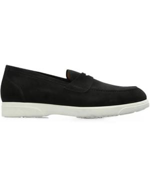 Kiton Suede Loafers - Black