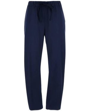 Semicouture Buddy Drawstring Trousers - Blue