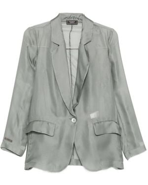 Peserico Textured Blazer - Grey