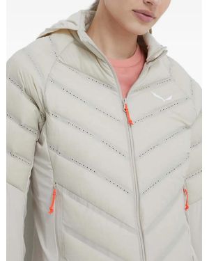 Salewa Hooded Quilted Performance Jacket - Gray