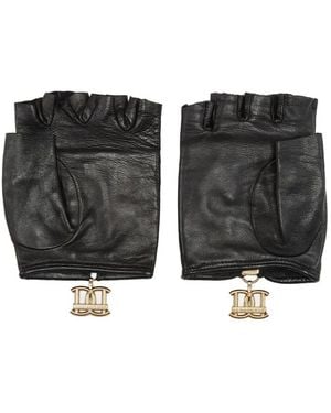 DSquared² Quilted Studded Gloves - Black