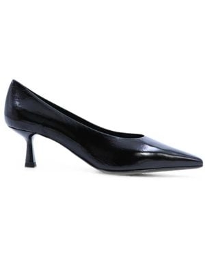 Notabene Emmy Patent-Finish Square-Toe Pumps - Black