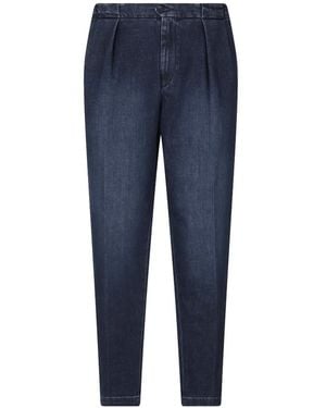 Briglia 1949 Portobello Pleated Jeans - Blue