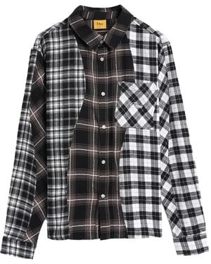 Dime Triple Plaid Shirt - Black