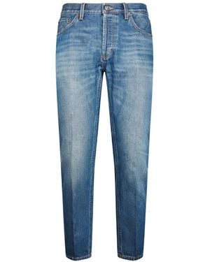 Dondup Faded Straight-Leg Jeans - Blue