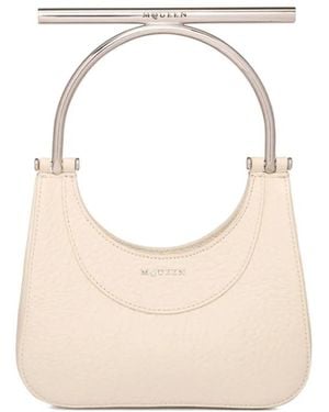McQueen Leather Clutch Bag - White