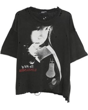 Enfants Riches Deprimes Distressed T-Shirt - Black