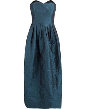 Ulla Johnson Katerina Floral-Jacquard Strapless Dress - Blue