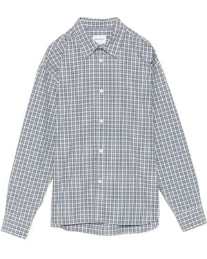 Norse Projects Falster Check Oversize Shirt - Grey