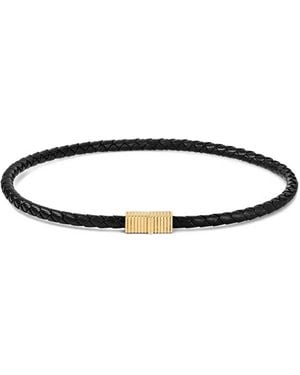 Ivi Collar De Piel Trenzada - Blanco