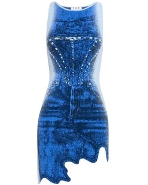 Ph5 Mouwloze Mini-Jurk - Blauw