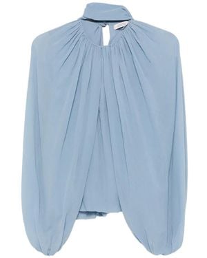 Dorothee Schumacher Blusa Con Cuello Con Lazo - Azul