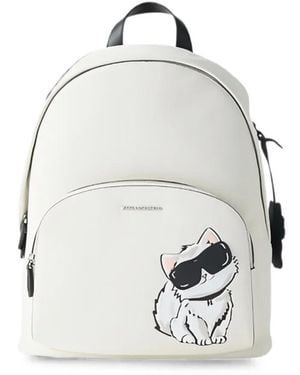 KARL LAGERFELD Ikon Choupette Md Backpack - White