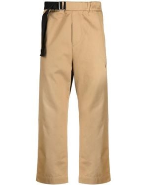 OAMC Regs Tappered-Leg Cropped Pants - Natural