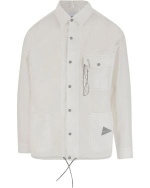 and wander Cotton shirt jacket - Blanco
