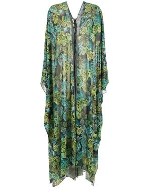 Amir Slama Kaftan Mit Tropischem Print - Grün