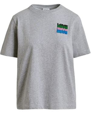 Essentiel Antwerp T-Shirt Con Decorazione - Grigio