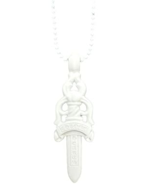Chrome Hearts Dagger Necklace - White