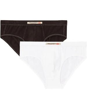 DIESEL Andy Cotton Briefs (Pack Of Two) - Black