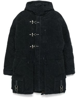 ANDERSSON BELL Lace-Up Fishtail Parka - Black