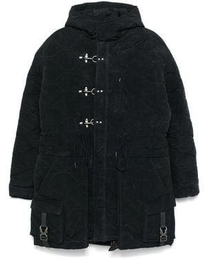 ANDERSSON BELL Lace-Up Fishtail Parka - Black