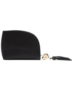 Genny Bolso De Mano Mini Con Forma De Corazón - Negro