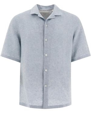 Brunello Cucinelli リネンシャツ - ブルー