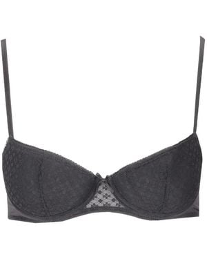 Laura Urbinati Padded Lace Bra - Grey