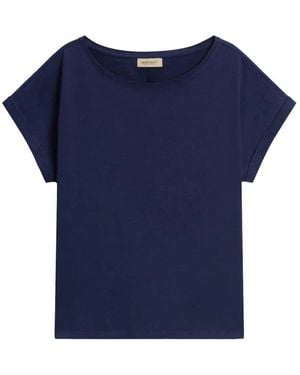 Woolrich Slub-Cotton Boat-Neck T-Shirt - Blue