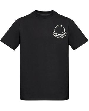 Moncler ロゴ Tシャツ - ブラック