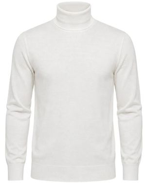 Paolo Pecora Turtleneck Wool Jumper - White