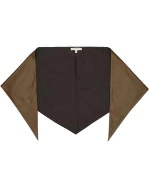 Lemaire Leather Triangle Scarf - White