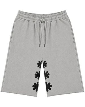LOSTSHDWS Og Sun Logo-Print Shorts - Grey